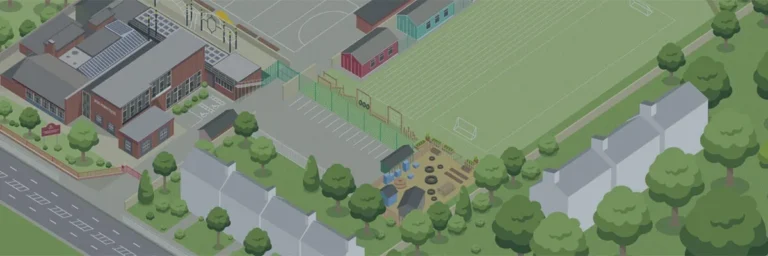 cartoon map of our school