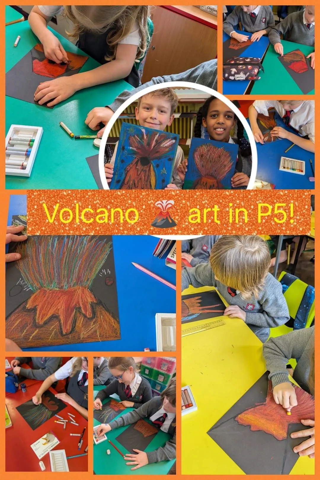 Volcano Art in Primary 5