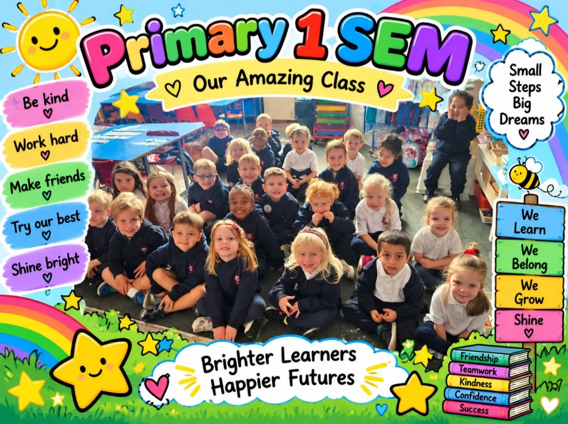 Our new Primary 1 Superstars!
